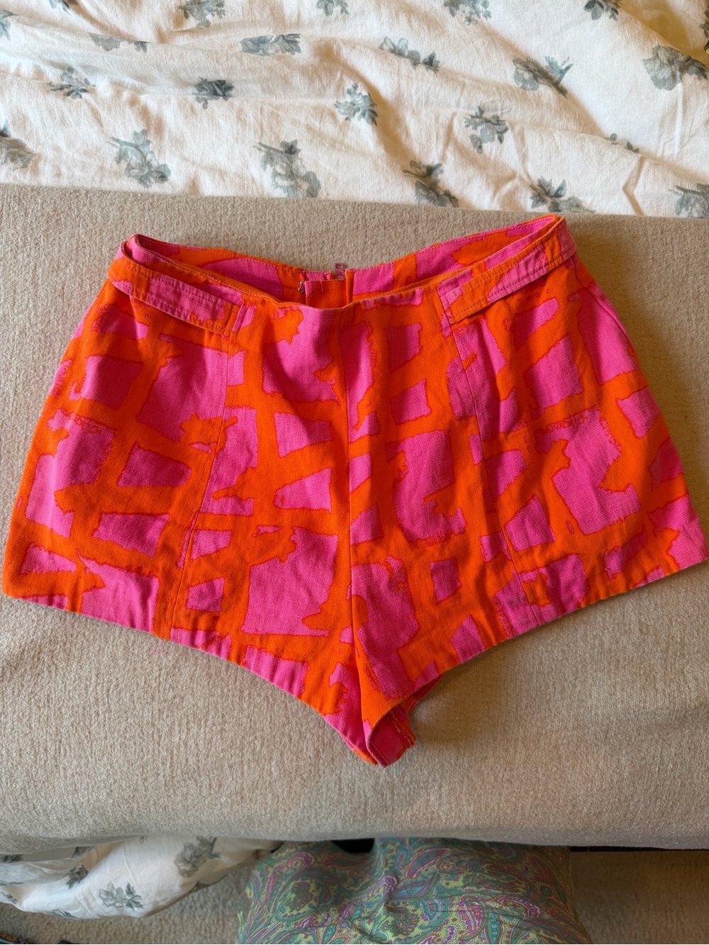 VINTAGE Pink & Orange Hot Pants
